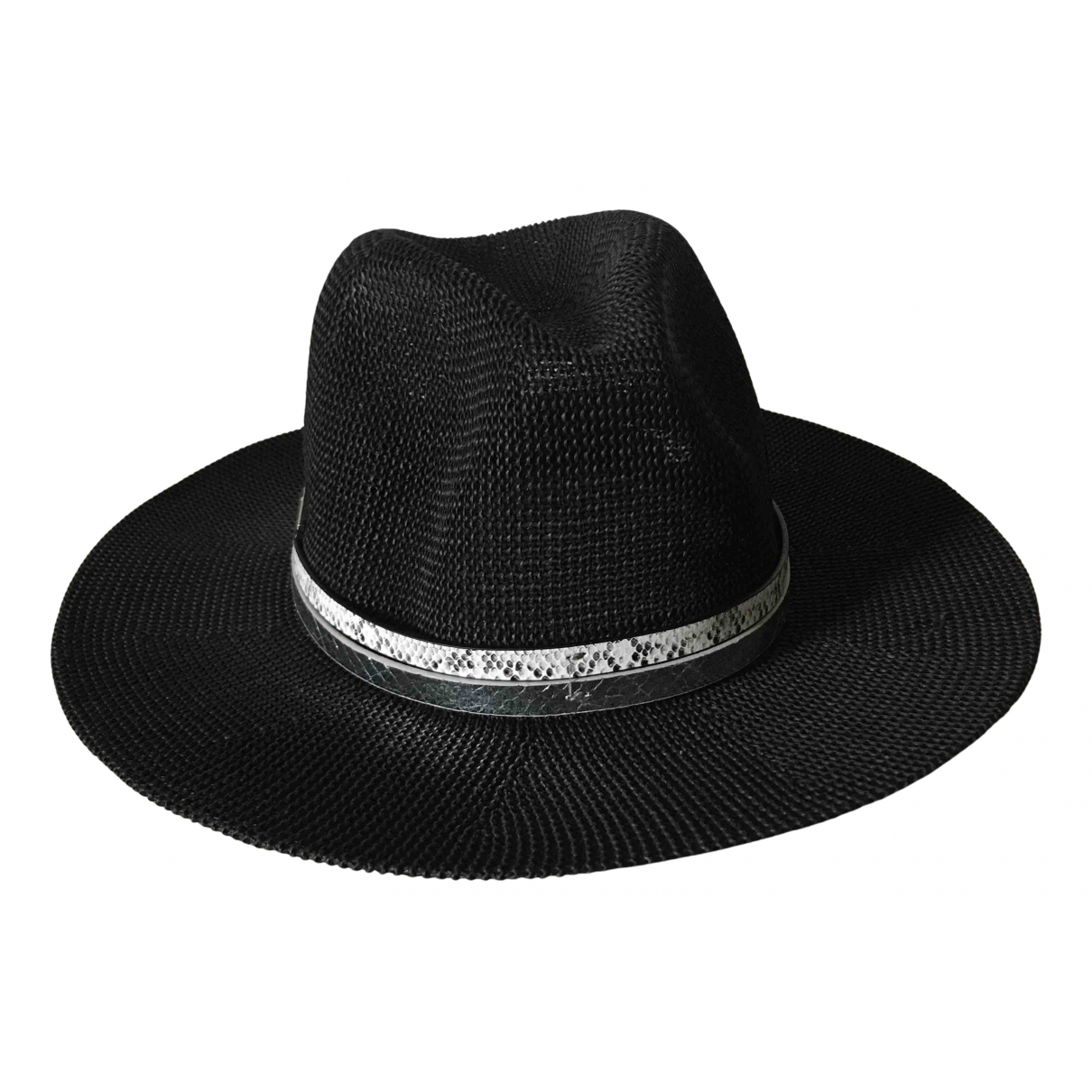 Black wicker hat Vince Camuto Black 